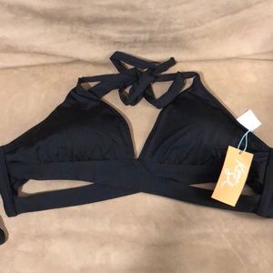 Black kona sol swim top from target with tags
